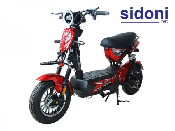 Xe điện Vnbike A8 đỏ đen