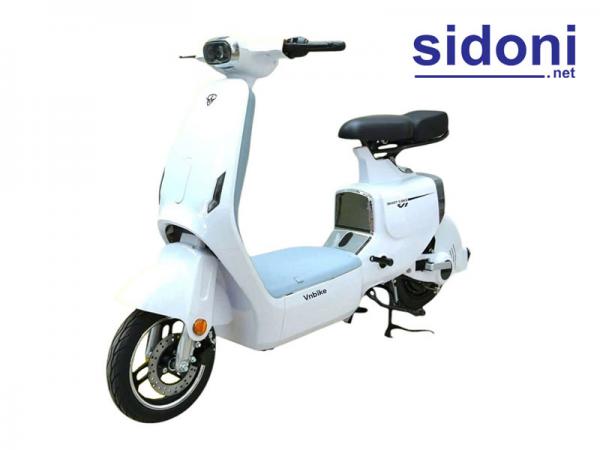 Xe điện Vnbike VK1 trắng