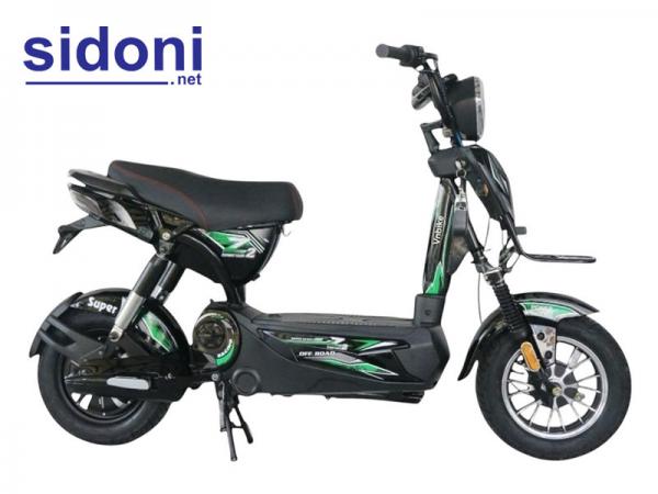 Xe điện Vnbike Z2 xanh lá đen