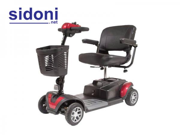 Xe lăn điện Eurocare Omega đỏ đen