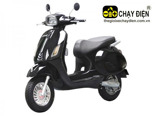 XE MÁY ĐIỆN DK ROMA LITE ĐÈN VUÔNG ĐEN BÓNG