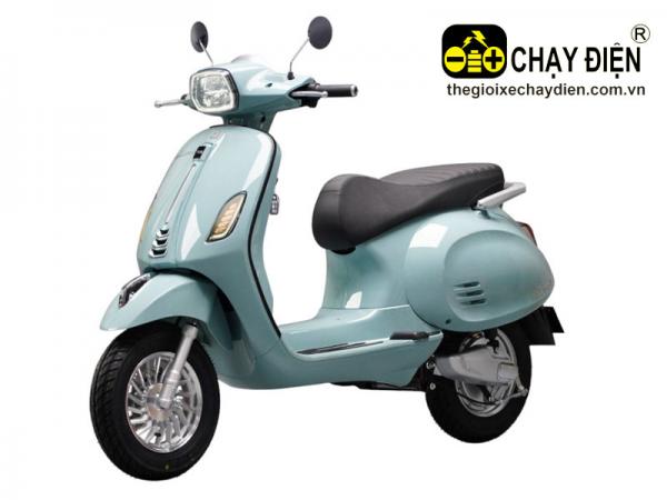 XE MÁY ĐIỆN DK ROMA LITE ĐÈN VUÔNG XANH NGỌC
