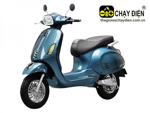 XE MÁY ĐIỆN DK ROMA LITE ĐÈN VUÔNG XANH QUÂN ĐỘI