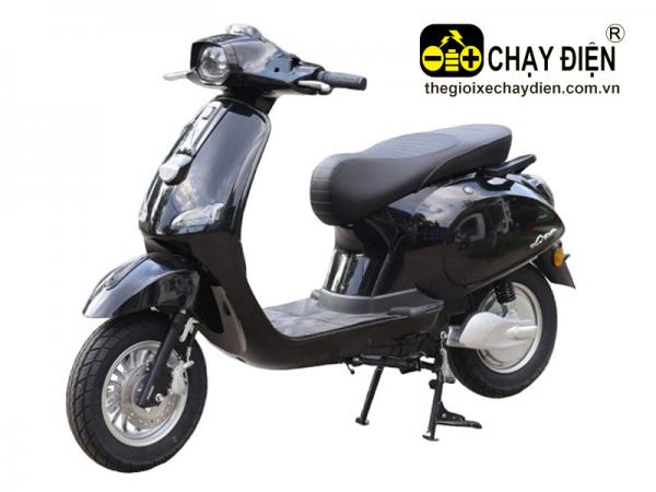 XE MÁY ĐIỆN VESPA KAISER ĐEN BÓNG