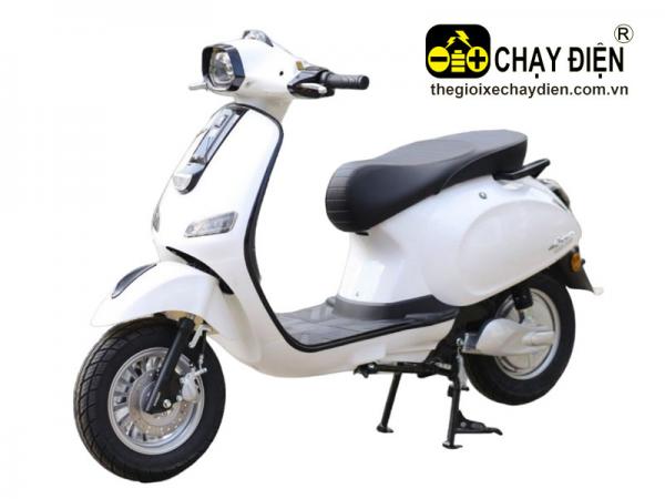 XE MÁY ĐIỆN VESPA KAISER TRẮNG