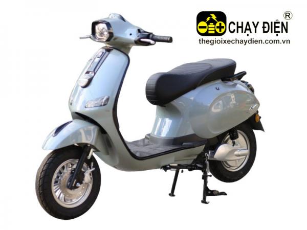 XE MÁY ĐIỆN VESPA KAISER XÁM