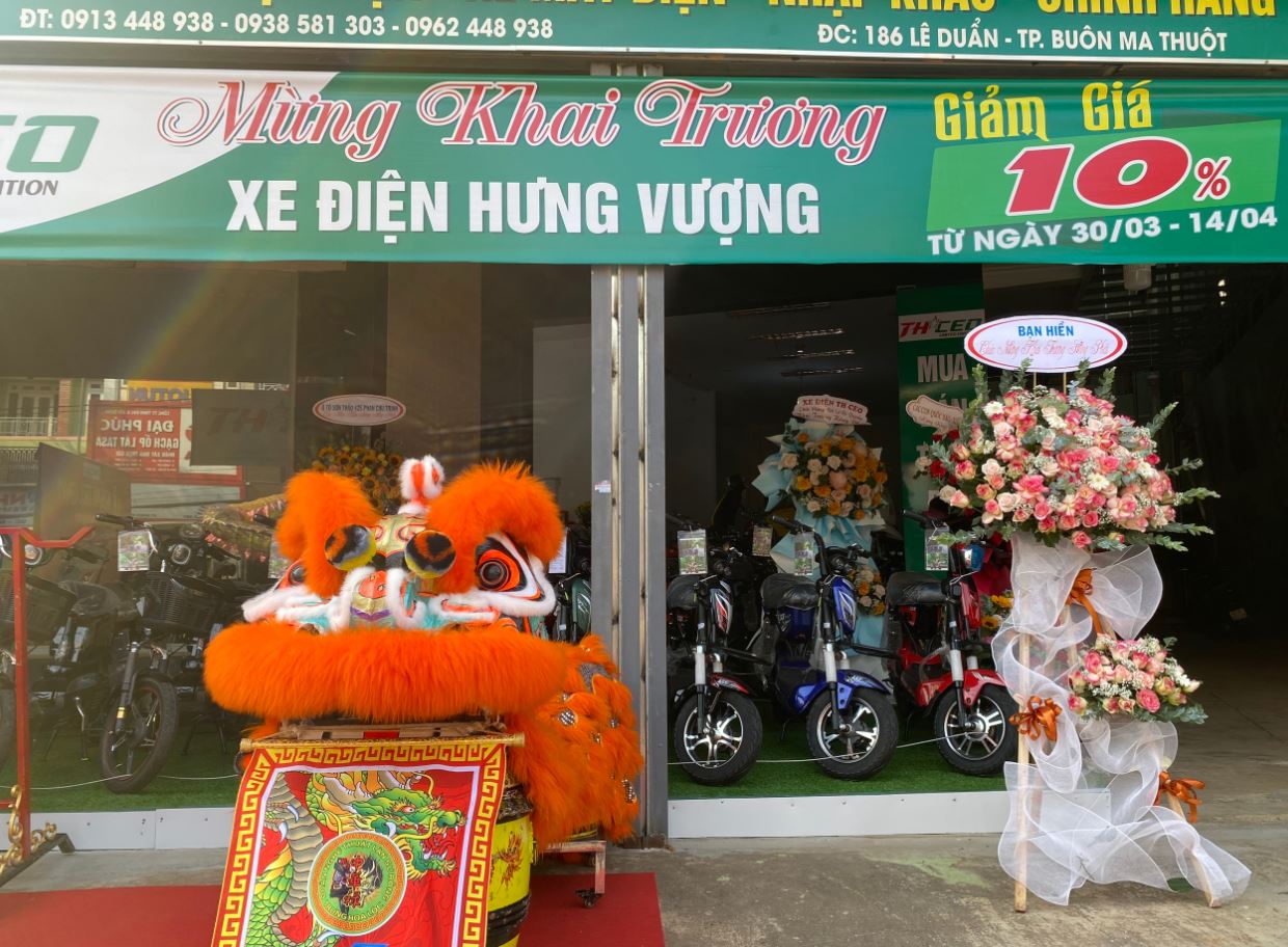 Từ ngày 30/03 – 14/04 mọi quý khách hàng khi mua xe điện tại đại lý ủy quyền Hưng Vượng sẽ được giảm giá 10%