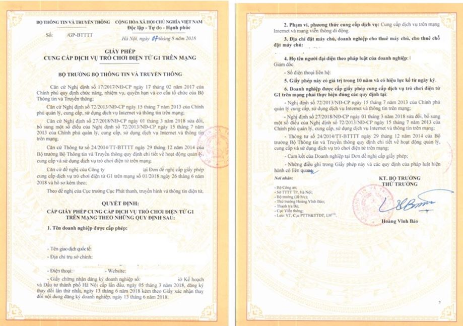 Hồ sơ đề nghị cấp giấy phép thiết lập trang thông tin điện tử bao gồm đơn đề nghị và bản sao giấy chứng nhận đăng ký doanh nghiệp,…