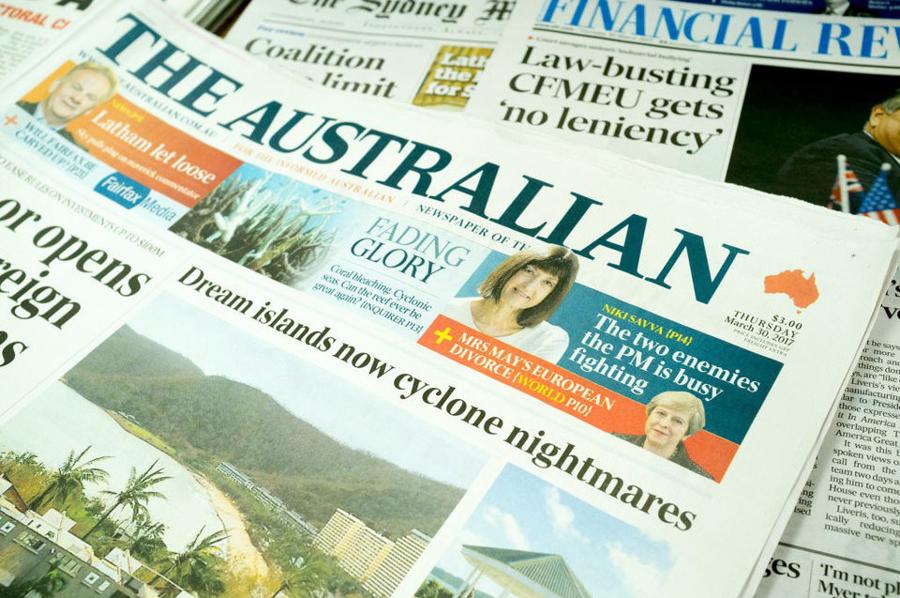 The Australian là tờ báo toàn quốc đầu tiên được thành lập của Australia
