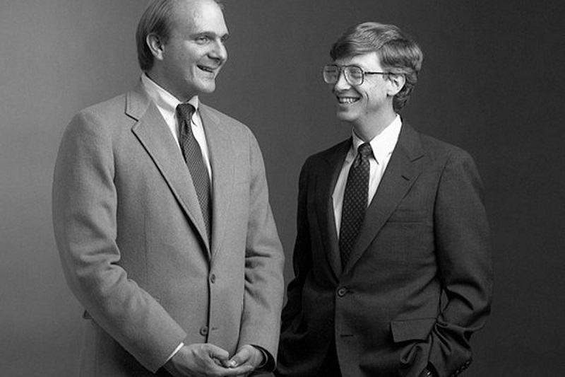 Chân dung Steve Ballmer và Bill Gate thời còn trẻ