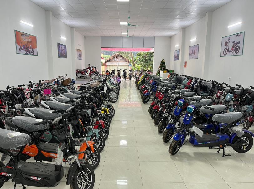 Với không gian rộng rãi và thoáng mát, những chiếc xe được sắp xếp gọn gàng, ngăn nắp