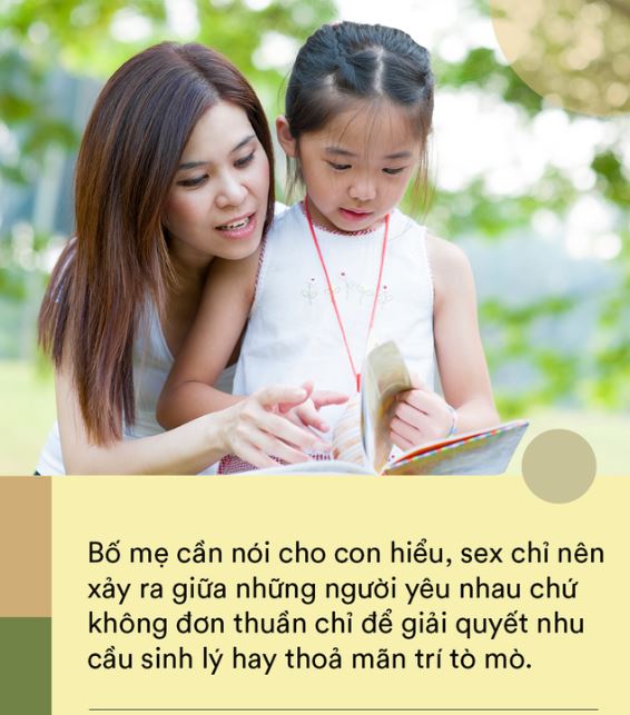 Cha mẹ cần phải giải thích rõ ràng cho con về sex trước khi có những mối quan hệ tình cảm