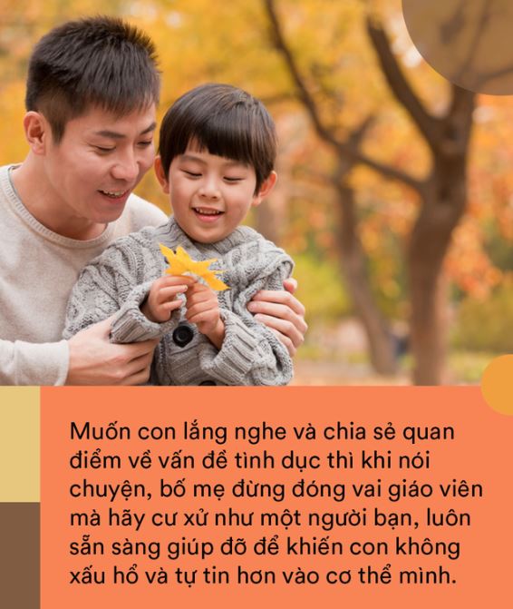 Cha mẹ phải cởi mở, vui vẻ khi nói chuyện để giúp con có những  tác động tích cực về mặt tâm lý