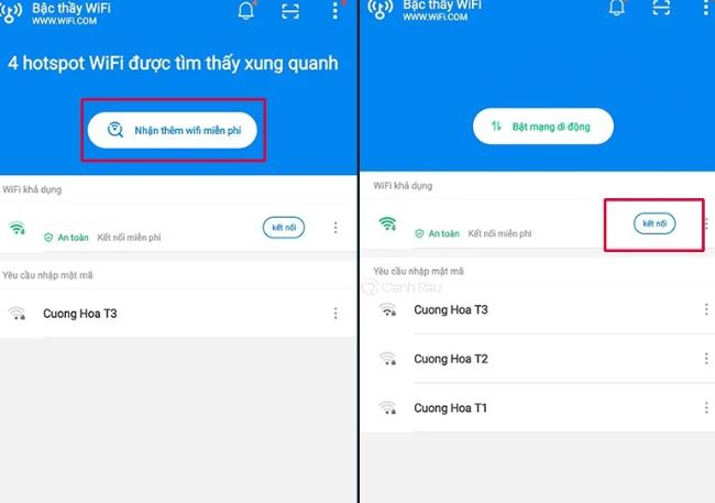 Khởi động ứng dụng ->  cho phép quyền truy cập -> gạt mở WiFi chìa khóa vạn năng