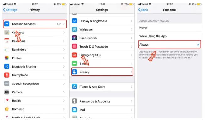 Mở cài đặt -> Wifi -> Tìm và kết nối với Wifi không có mật khẩu