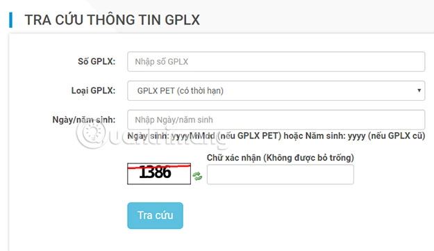 Để kiểm tra bằng lái xe xem thật hay giả bằng cách qua mạng trực tuyến , bạn cần thực hiện theo các bước