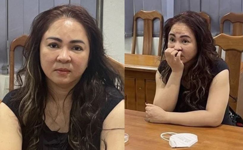 Hình ảnh bà Nguyễn Phương Hằng khi bi bắt