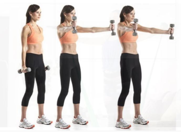 Bạn nên chọn những quả tạ nhẹ đến trung bình để bắt đầu tập như tạ 10 pound