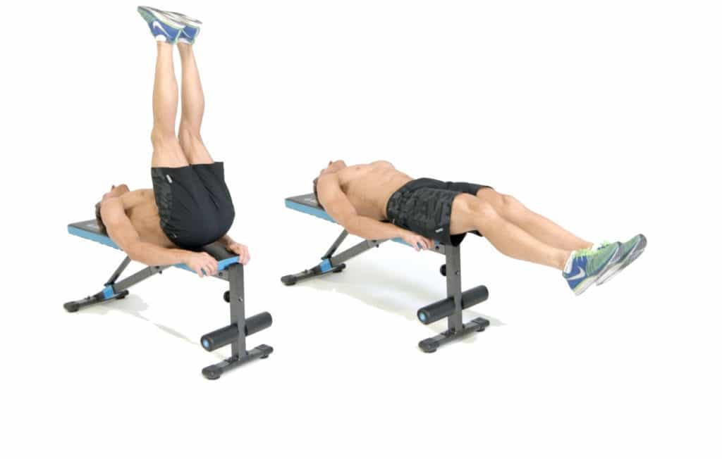 Nằm duỗi đẩy chân lên cao cho đến khi cảm thấy mỏi sau đó dừng lại nghỉ
