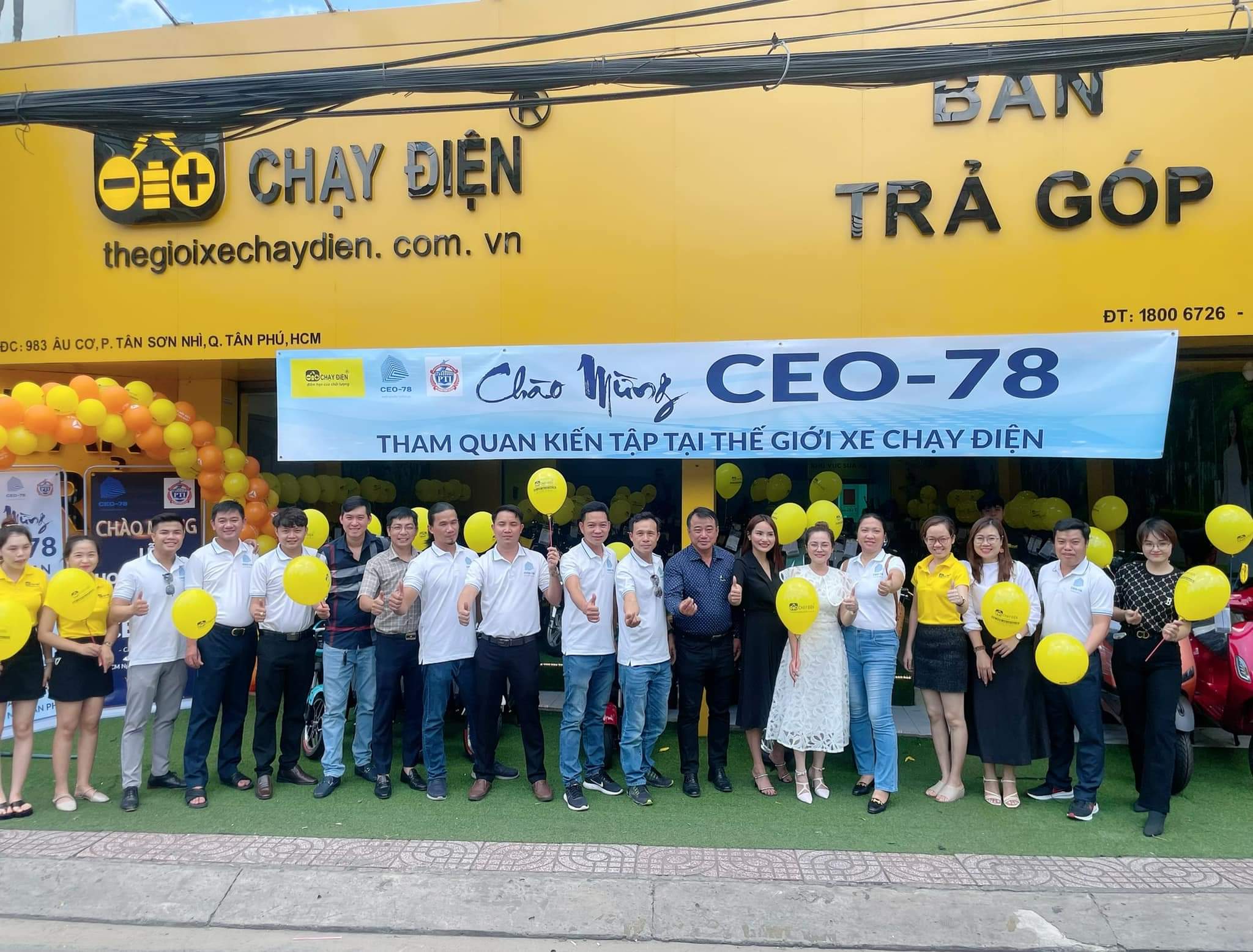 Cửa hàng Thế Giới Xe Chạy Điện nhiệt liệt chào mừng lớp CEO -78 đến tham quan kiến tập