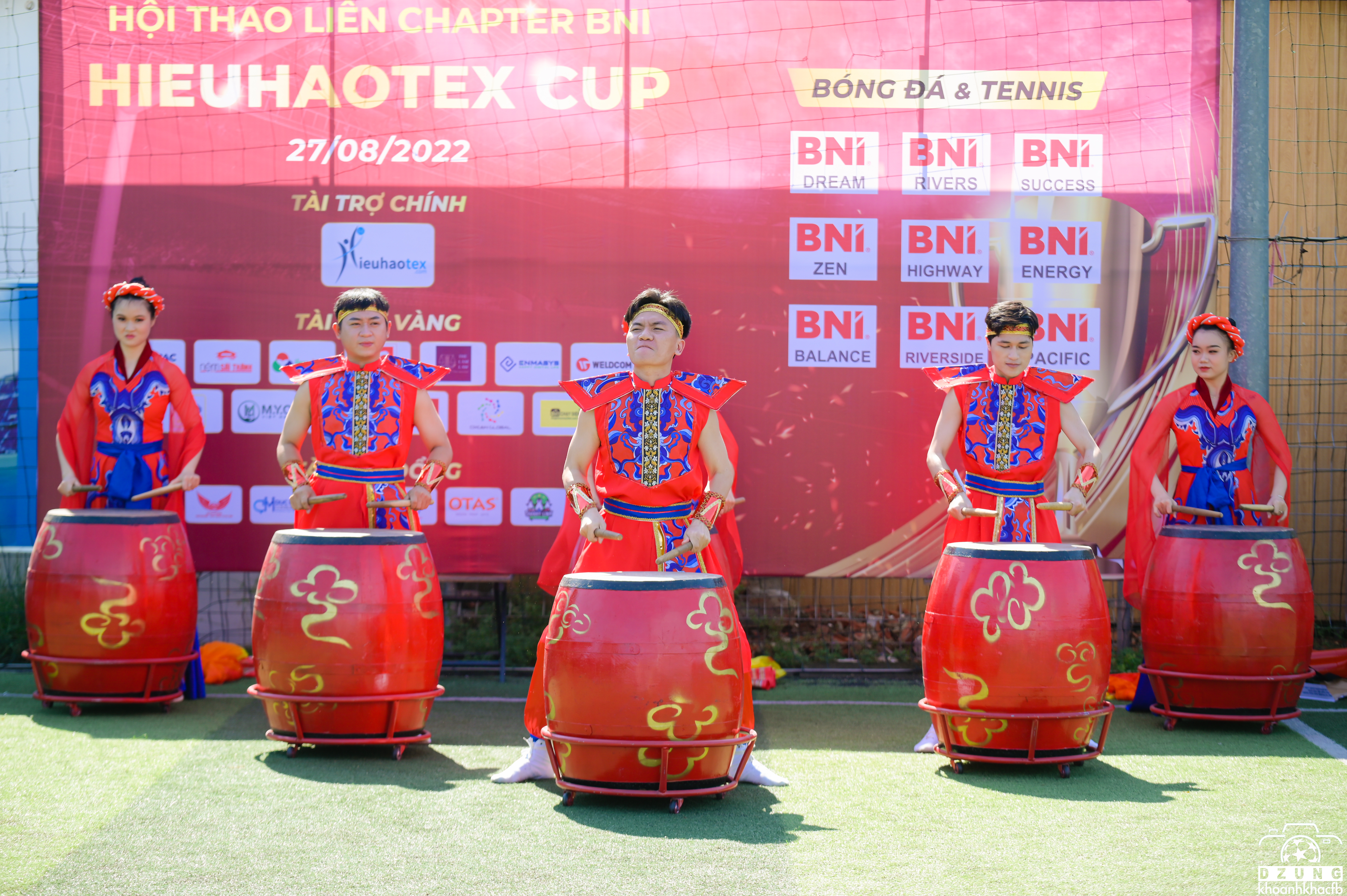 Hội thao liên Chapter BNI Hieuhaotext cup 2022 tưng bừng khai mạc bằng màn đánh trống chào mừng khởi đầu