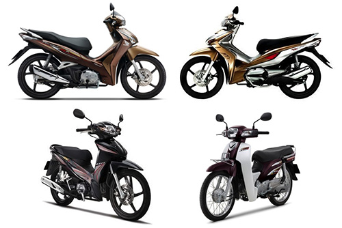 Mẫu mã dòng xe số của thương hiệu Honda