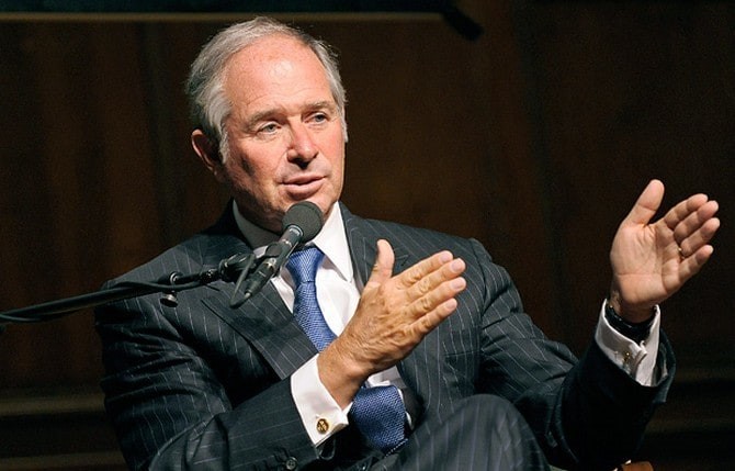 Năm 2017, Forbes vinh danh Schwarzman là một những người có ảnh hưởng nhất trong lĩnh vực tài chính