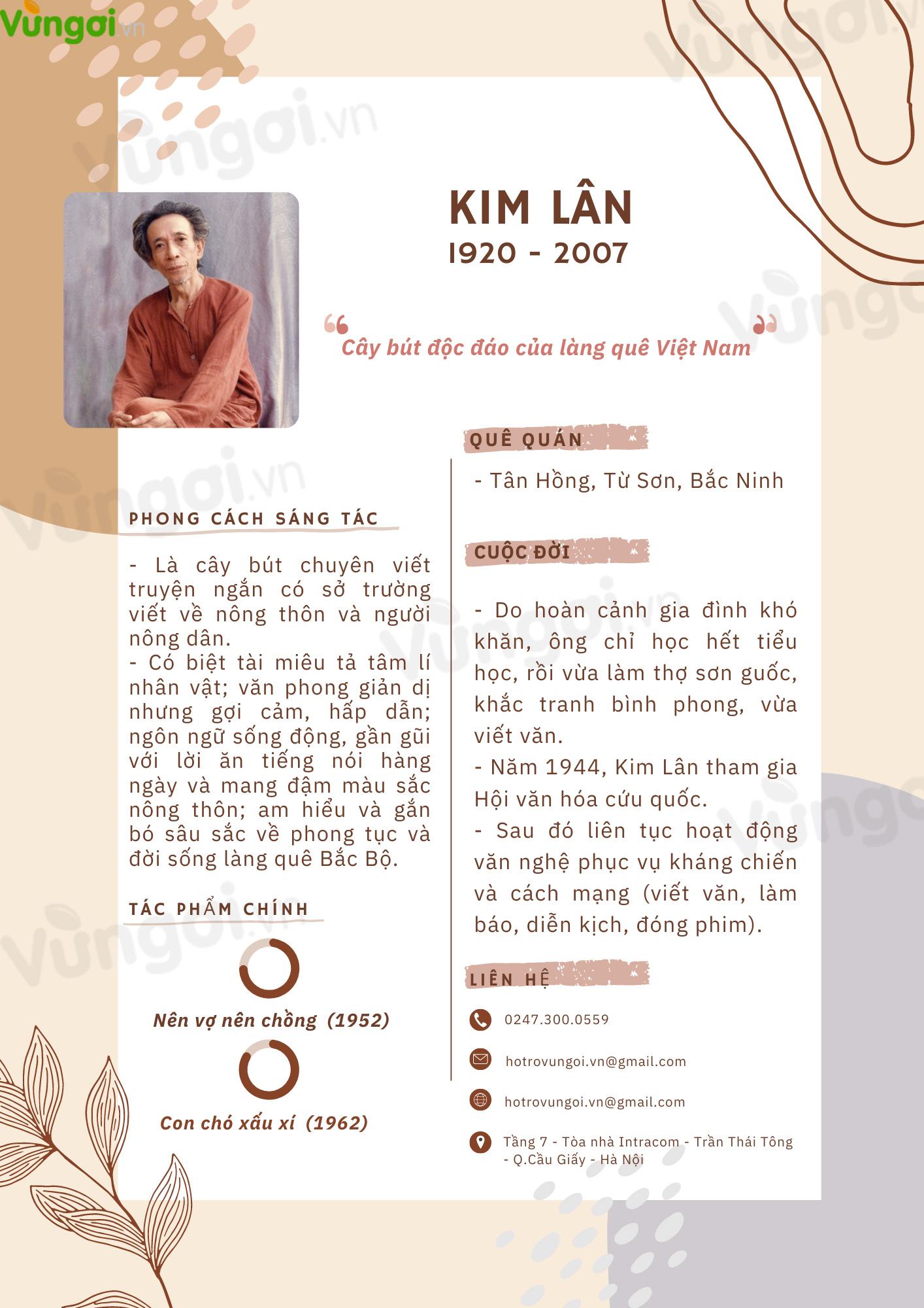 Tiểu sử tác giả Kim Lân: Nhà văn của làng quê Việt Nam