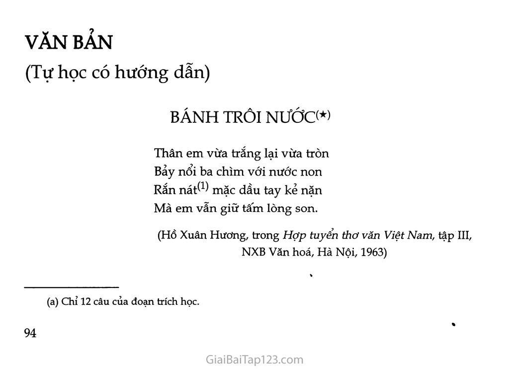 Tác phẩm Bánh trôi nước nổi tiếng