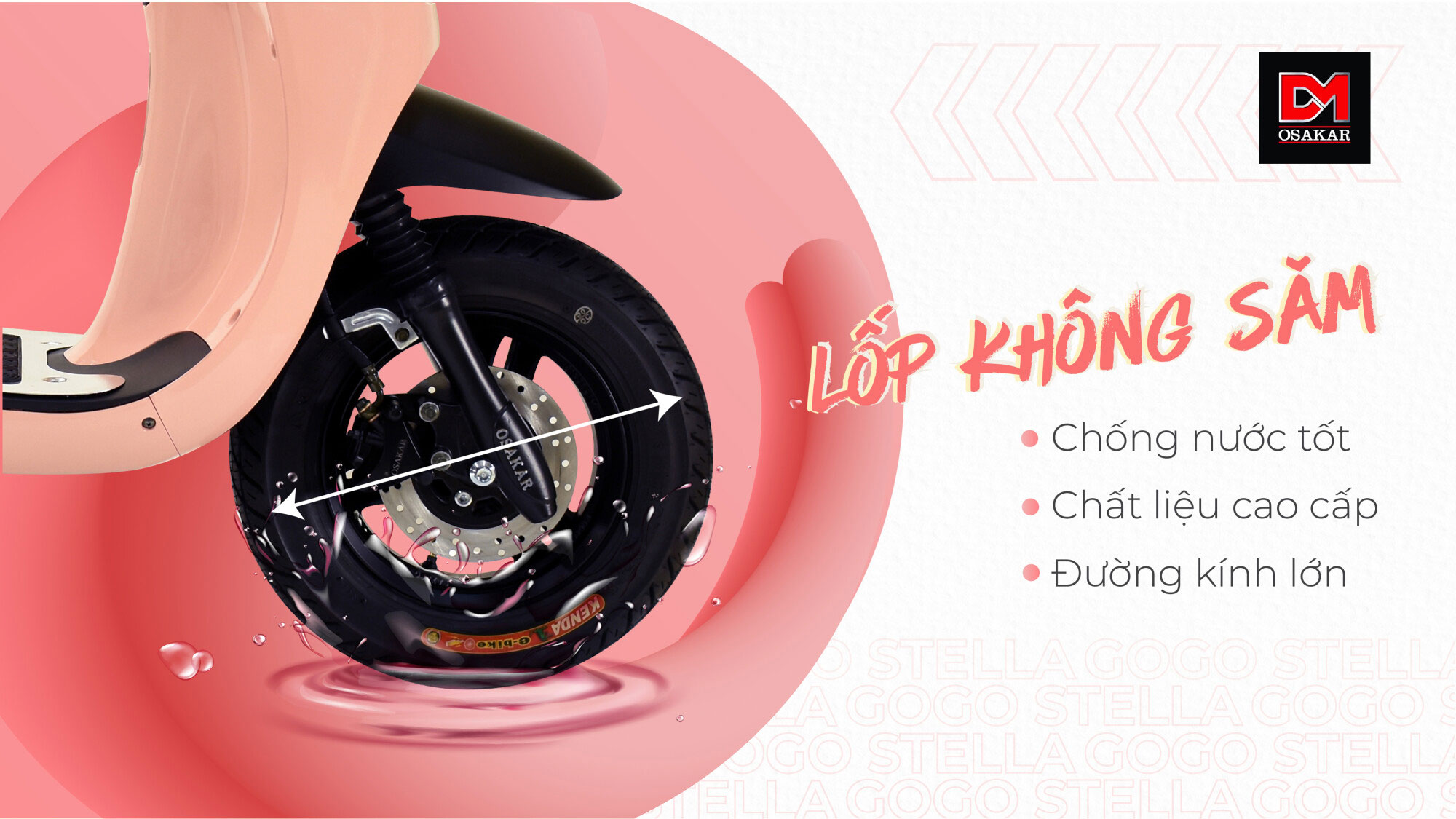 XE MÁY ĐIỆN OSAKAR GOGO STELLA HỒNG FLAMINGO 6