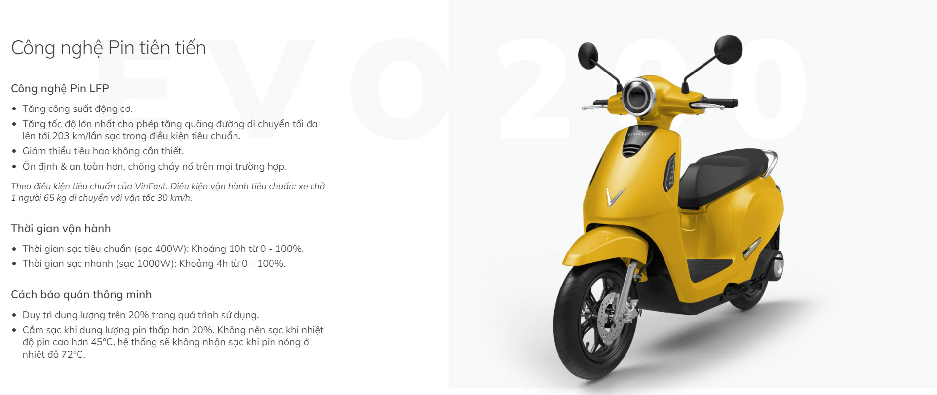 XE MÁY ĐIỆN VINFAST EVO 200 VÀNG 5