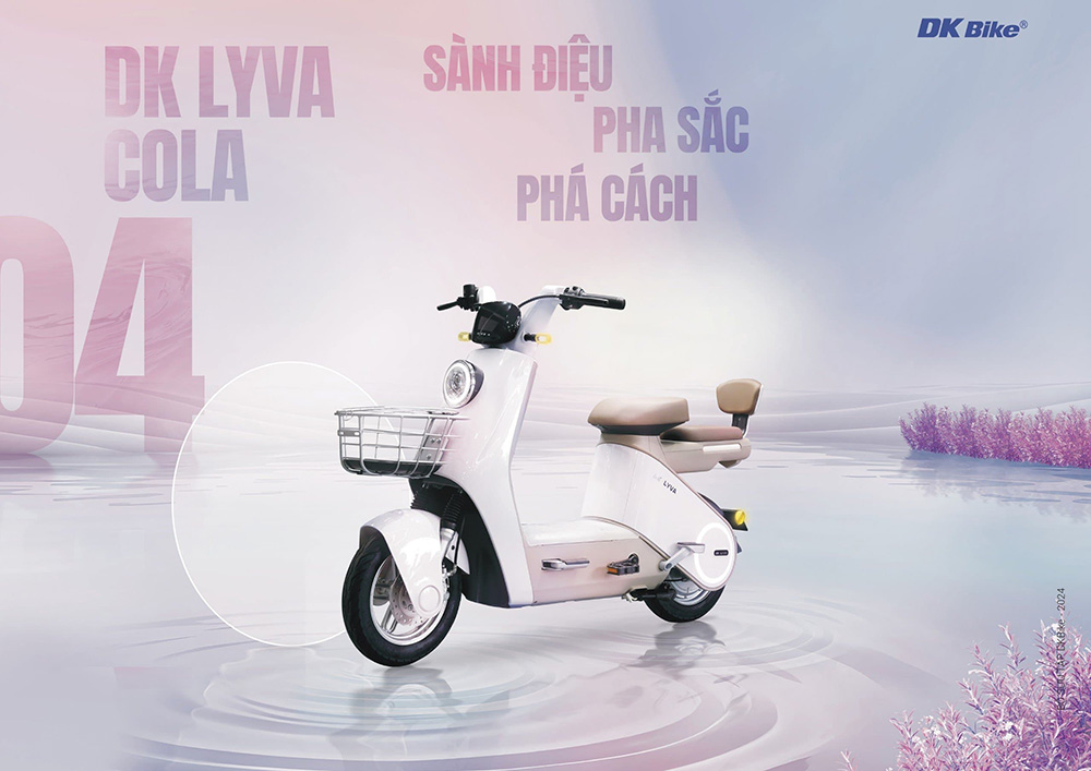 XE ĐIỆN DK LYVA COLA HỒNG CÁNH SEN