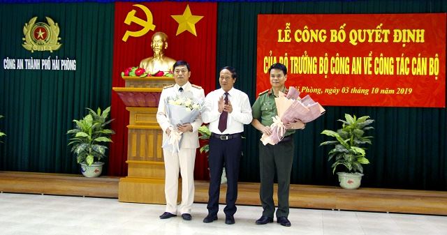 Đại tá Vũ Thanh Chương đến nhận công tác và giữ chức vụ Giám đốc Công an TP. Hải Phòng