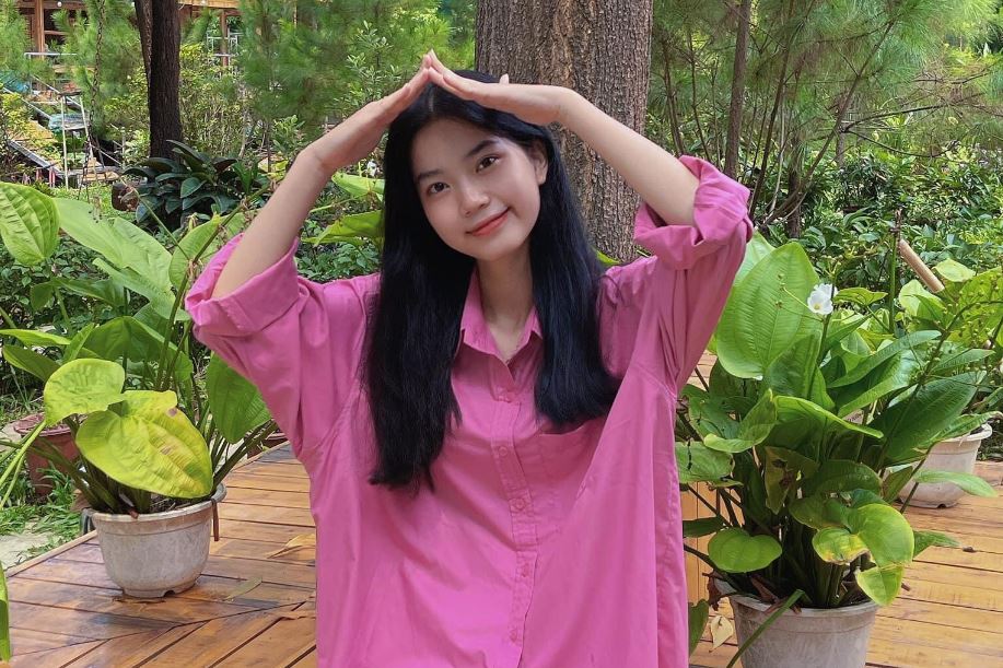 Tiểu sử Hoàng Hương Giang từng học ngành Kinh tế quốc tế tại Đại học Ngoại Thương Hà Nội