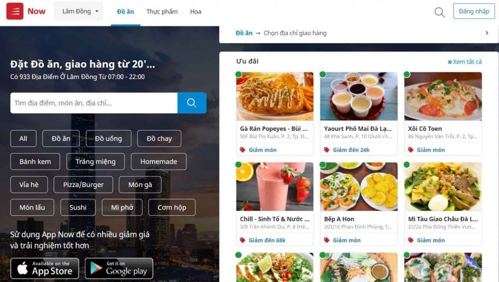 Now.vn - Website ẩm thực Việt Nam nổi tiếng