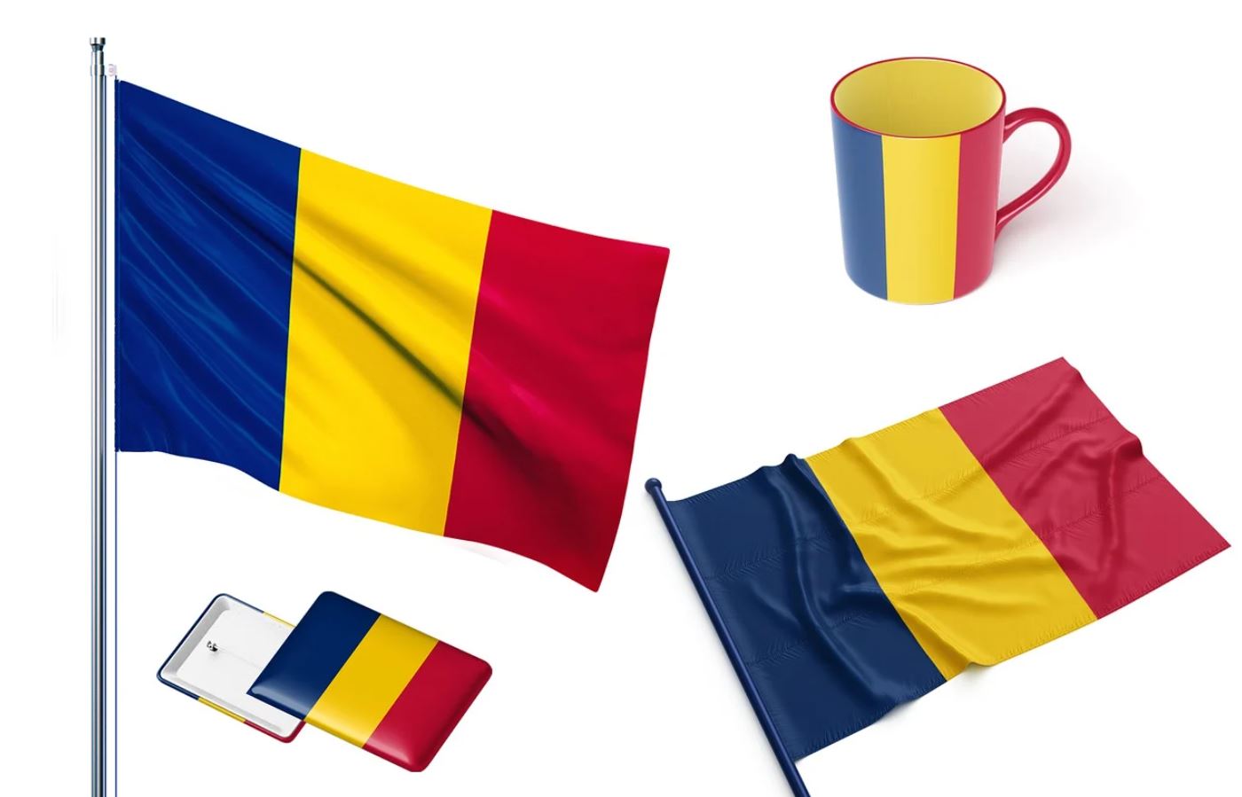 Màu sắc cờ Tchad tượng trưng cho tinh thần đoàn kết, hy sinh và sự phồn thịnh của quốc gia