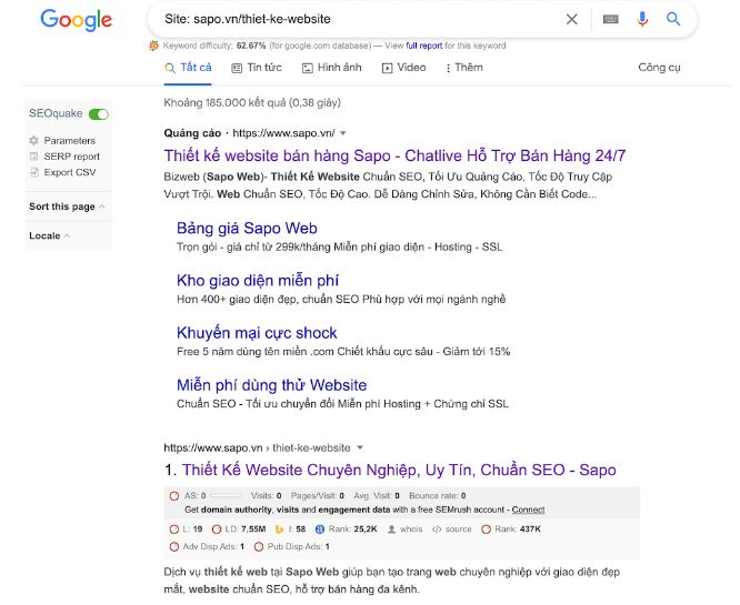 Phương pháp xác minh website đã được Google index hay chưa?