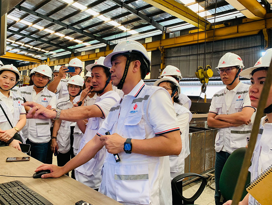 Tham quan các kiến tập phần mềm quản lý tiến độ thi công nhà máy Đại Dũng