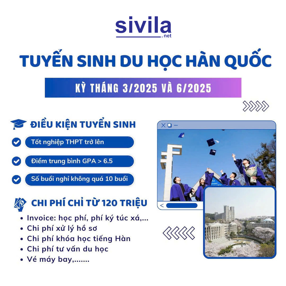 Tuyển sinh du học Hàn Quốc giá chỉ từ 120tr