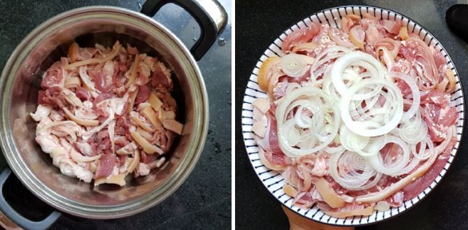 Sơ chế và ướp thịt dê