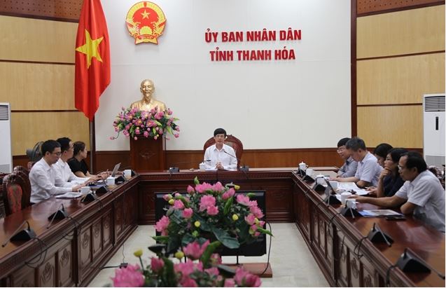 Chiều ngày 08/9/2020, đồng chí Nguyễn Đình Xứng – Chủ tịch UBND tỉnh kiêm Phó Bí thư Tỉnh ủy phát biểu tại tại điểm cầu UBND tỉnh Thanh Hóa