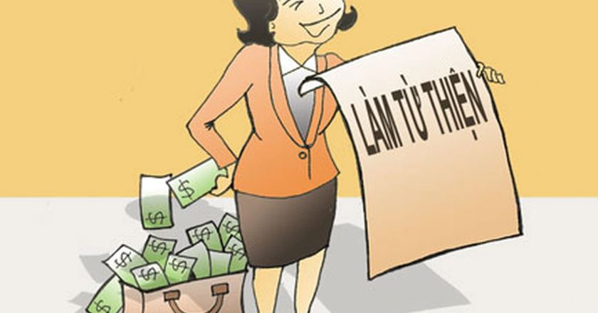 Từ thiện được coi là việc làm tốt từ lòng yêu thương, không trái gì với đạo đức và pháp luật