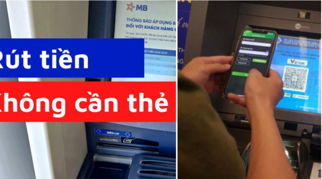 Rút tiền thông qua mã QR